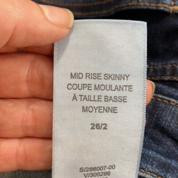 Gap Jeans Midrise skinny Jeans size 26/2 TALL - Picture 14 of 15